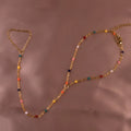 Cross Chain - goutte d’huile multicolore